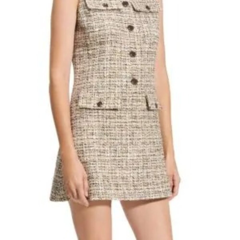 Theory Tweed Sleeveless Military Minidress | NWT | Size 4 - Picture 4 of 8